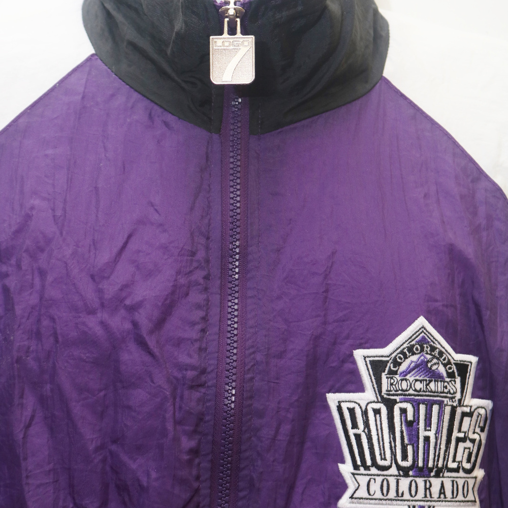 90's Vintage Logo7 "COLORADO ROCKIES" Jacket - Picture 6 of 7
